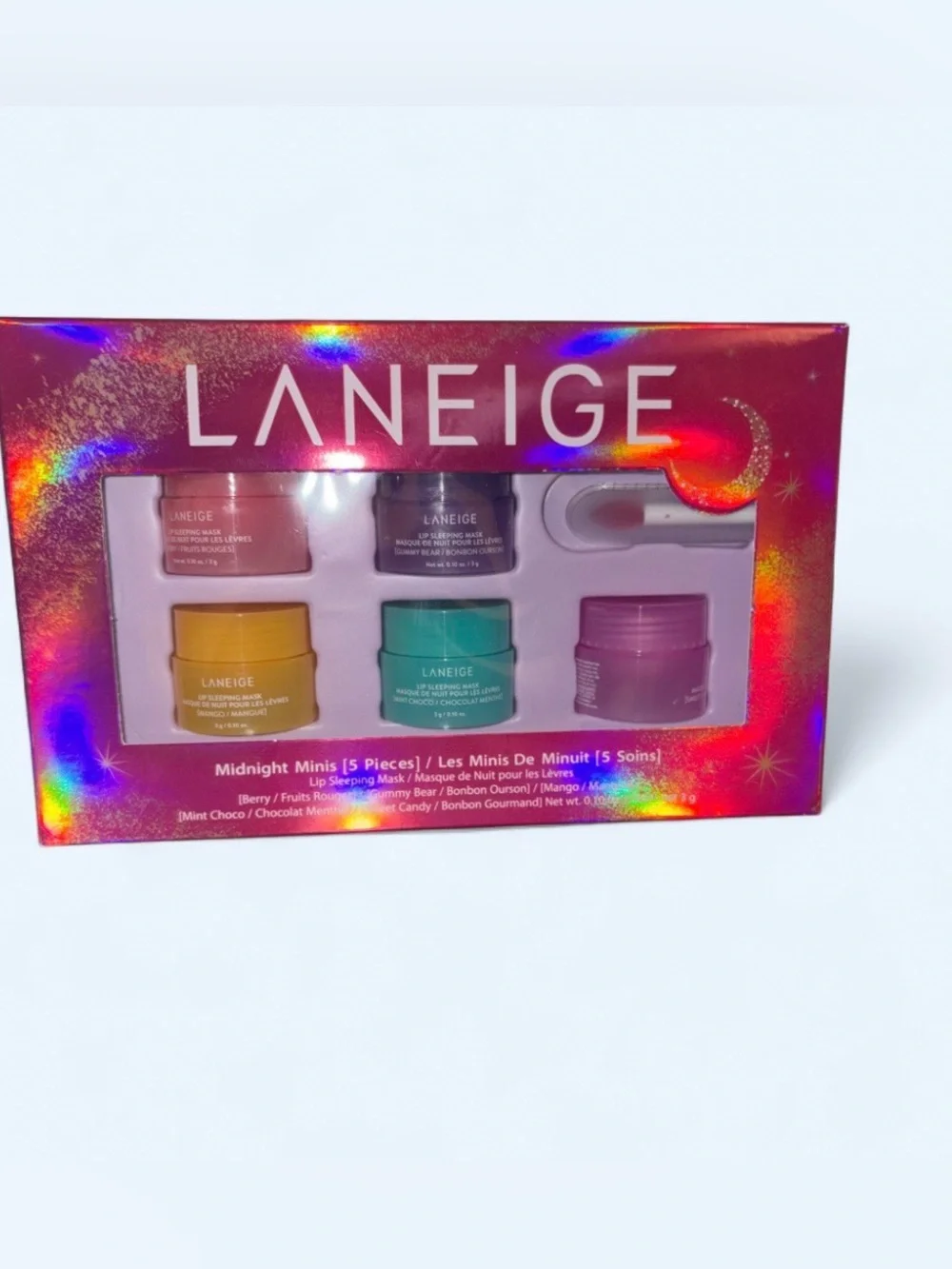 LANEIGE Midnight Minis Lip Sleeping Mask - 5 Piece Set New in Box [Discontinued]